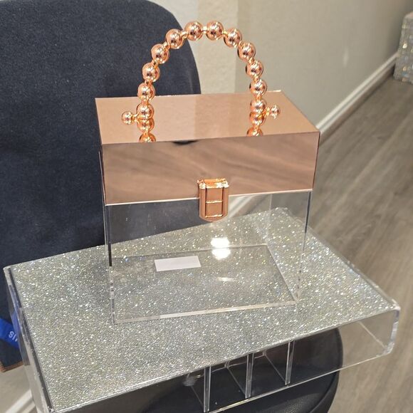 At Home Elegant Transparent Decorative Purse Shaped Storage Box - Picture 6 of 11